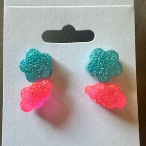 Glittery Blue and Pink Earring Pack